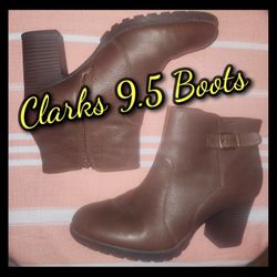 Clarks Verona Heel Boots Sz9.5