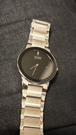 Citizen Eco-Drive Axiom Black Watch j165 – Needs Battery/Repair