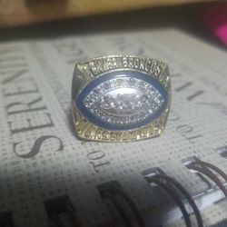Size 12 NFL CHAMPIONSHIP ring Denver Broncos John Elway