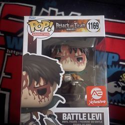 Battle Levi Bloody Attack On Titan Funko Pop