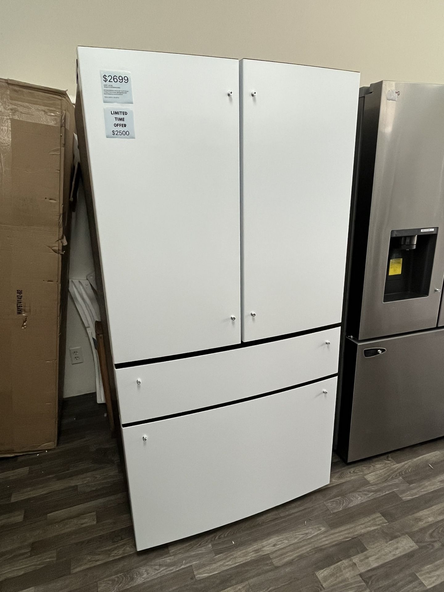 $2500 Cafe Energy Star 4 Door French Door Refrigerator, 1 Yr Warranty 