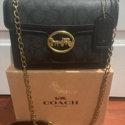 Coach Black Cloth Material Purse 👜 