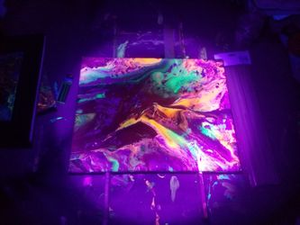 7in. x 9in. HAND MADE Custom ART.. BLACK LIGHT ACRYLIC