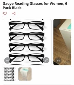 Gaoye Reading Glasses 5 Pack Black