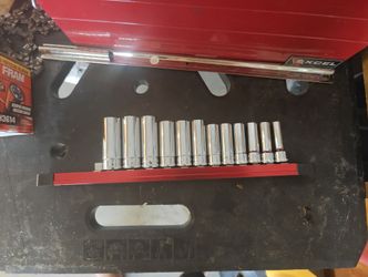 Icon 3/8 drive chrome deep socket set