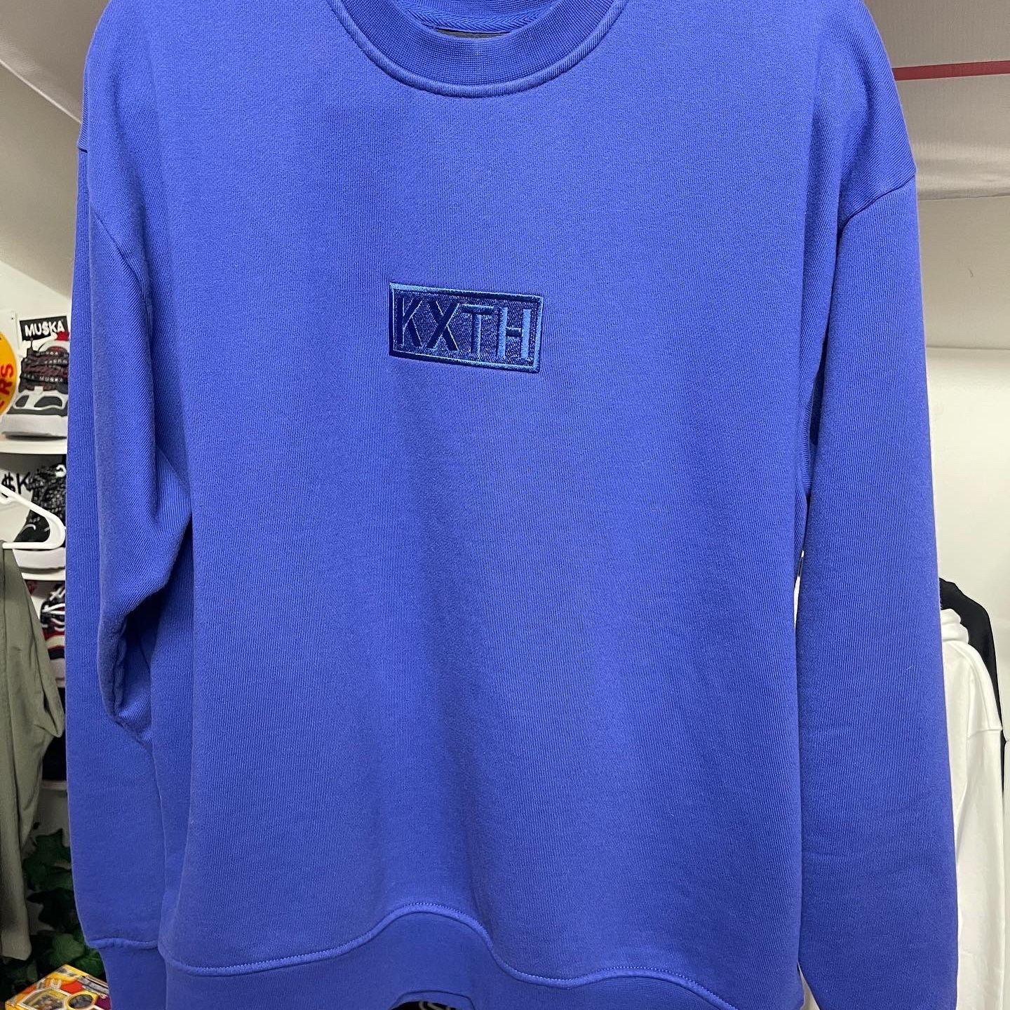 Kith Cyber Monday Capsule “KXTH” Box Logo Crewneck Cyanotype Kith Cyber Monday Capsule “KXTH” Box Logo Crewneck Cyanotype