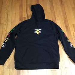 BROOKLYN CLOTH MENS SIZE X-LARGE HOODIE GREEN ALL DAY DRIP SMILEY TRIPPY EMOJ 