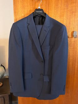 Angelo Rossi Men’s Navy Blue Suit – Size 42R – Excellent Condition