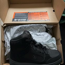 Volcom Athletic High-Top Shoe,M,9 1/2, Black