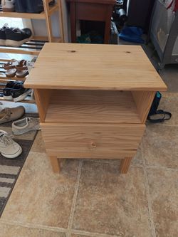 Ikea tarva nightstand bedside table natural wood