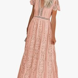 Dress women  lace mother's day graduation party wedding boda birthday cumpleaños vestido mujer formal boho  