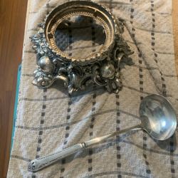 Plated Silver Base with Ladle