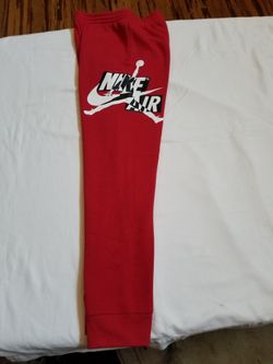 Nike AIR JORDAN JUMPMAN Joggers SweatPants GYM RED Fleece Youth SZ XL 