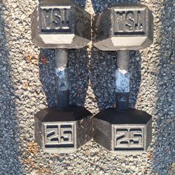 25 Lbs Dumbbells Pair For $45