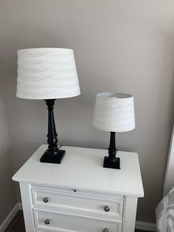 Stylish matching lamps