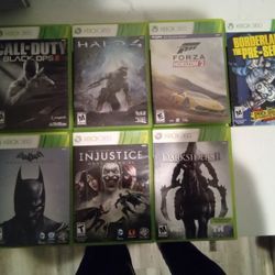 (7) SEVEN XBOX 360 GAMES in Mint Condition 