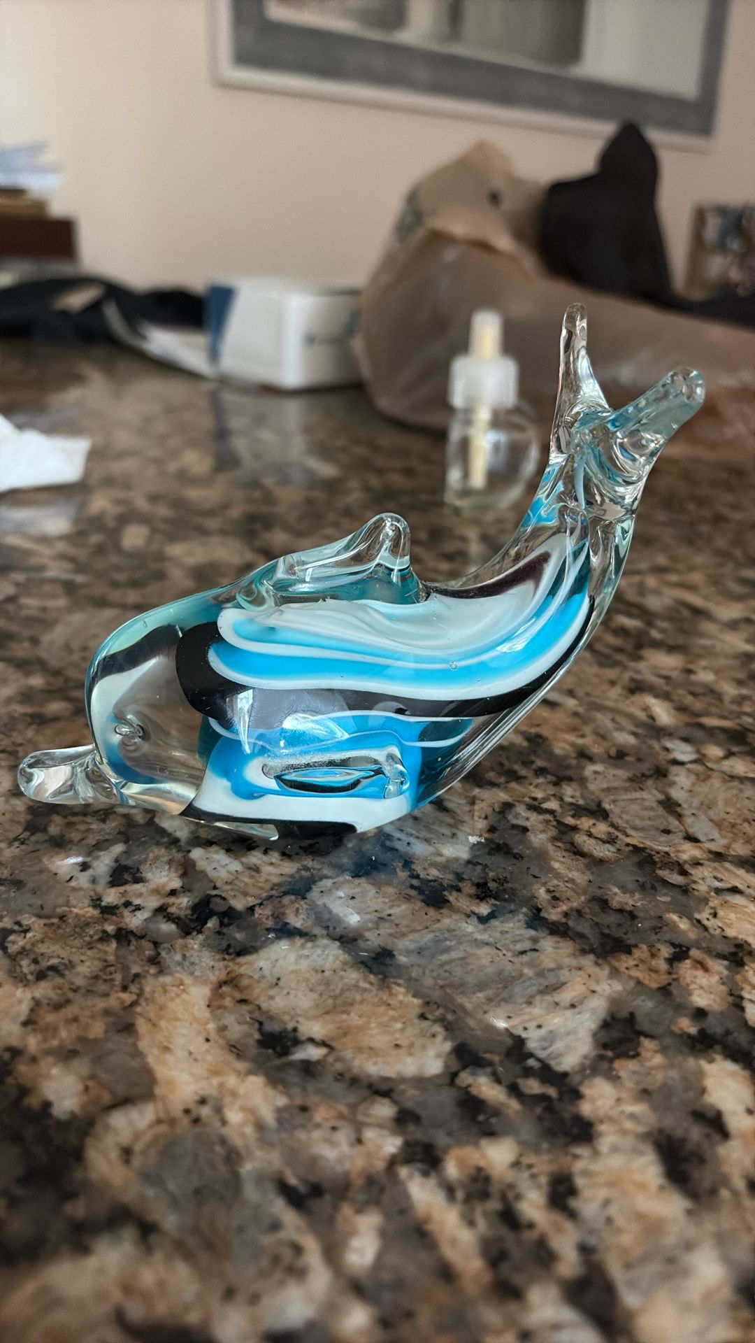 Murano Glass Dolphin Figure
