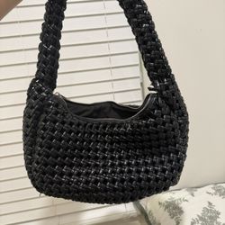 Black Woven Bag 