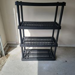 4 Shelf Plastic Storage Rack 