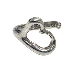 Tiffany & Co Elsa Peretti .925 Sterling Silver Open Heart Ring Sz 3