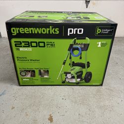 Greenworks Pro 2300 PSI Electric Pressure Washer. Brand New