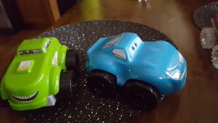 Three plastic cars/SALE PENDING