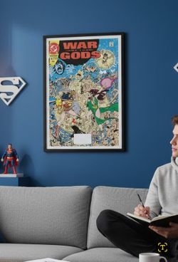 War of the Gods #4 Wonder Woman (16" X 12") Cover Replica Poster Print DC Comics. NO FRAME POSTER PRINT ONLY. This is a copy of the DC comic book cove