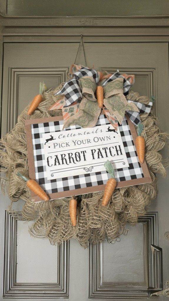 Carrots And More Easter Wreath
