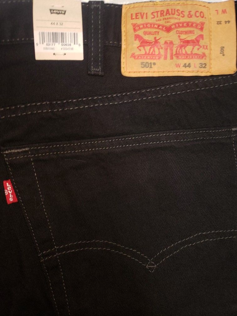 Levis 501 44/32 Black