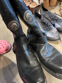 Harley Davidson squared boots