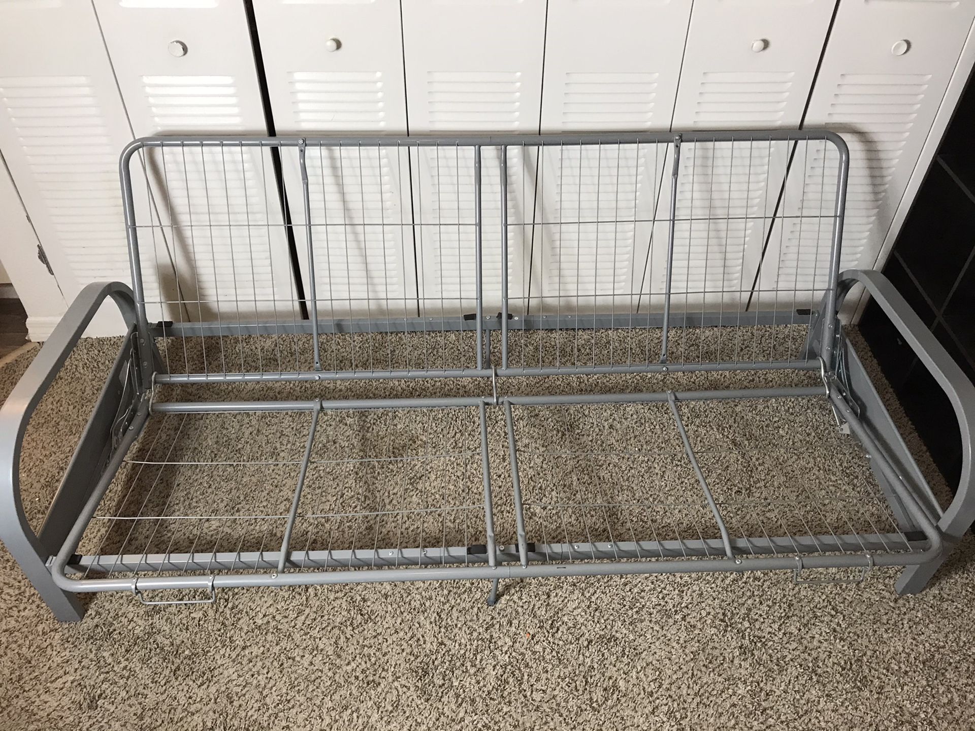 Silver Metal Futon Frame Like New #FF4177SILS Dorel Home Products