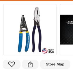 Klein Tools Pliers And Wire Stripes Tool Set( 2-Piece 