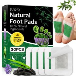 Natural Foot Care Pads, Premium Herbal Ingredients Patches for Deep Cleansing,30 Pcs for Refresh,Moisturize & Energize - 15 Bags