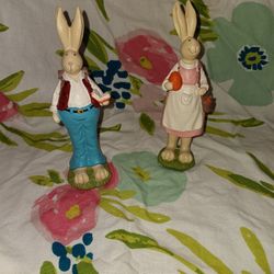 Easter Rabbit Figurines