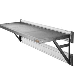 Premier Series 20 in. x 45 in. Metal Garage Wall Shelving in Hammered Granite