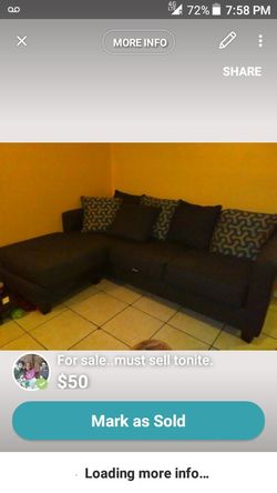 Queen size bed and box spring and couch