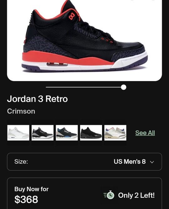 Jordan 3 Size 8