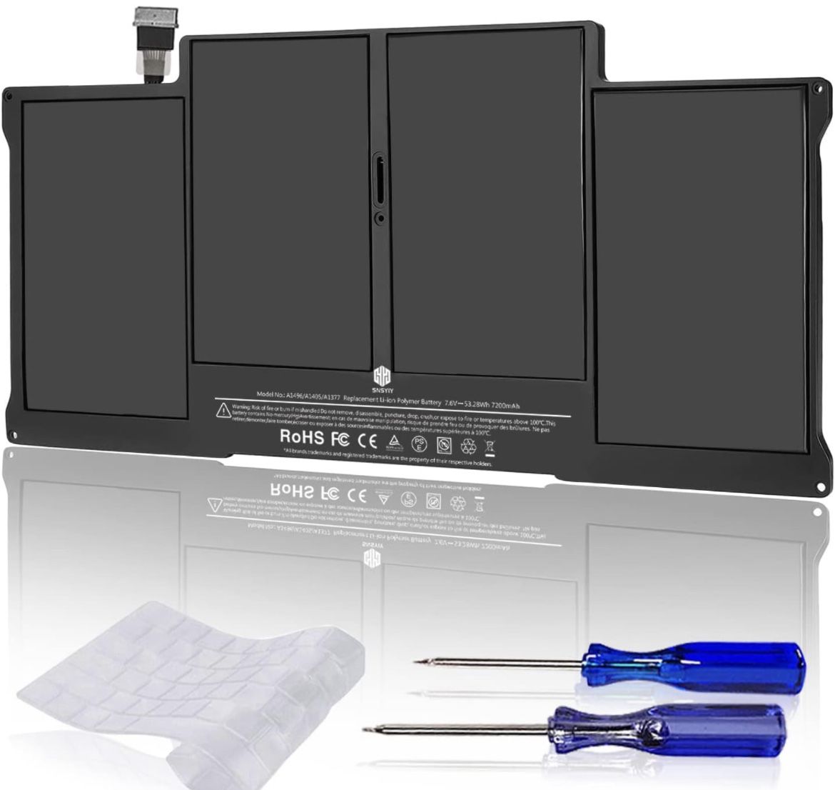 MacBook Air 13" (Late 2010-2017) Battery 7.6V-55Wh 7200mah