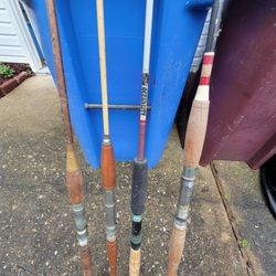 Vtg Fishing Poles 