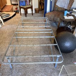 Fold Up Bed Frame. With mattress