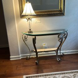  Glass Entry Table