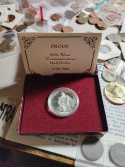 1982 Proof 90% Silver Commemorative Half Dollar For Sale