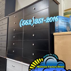 12 Drawer Dresser Black Chest Compressed New Comoda 