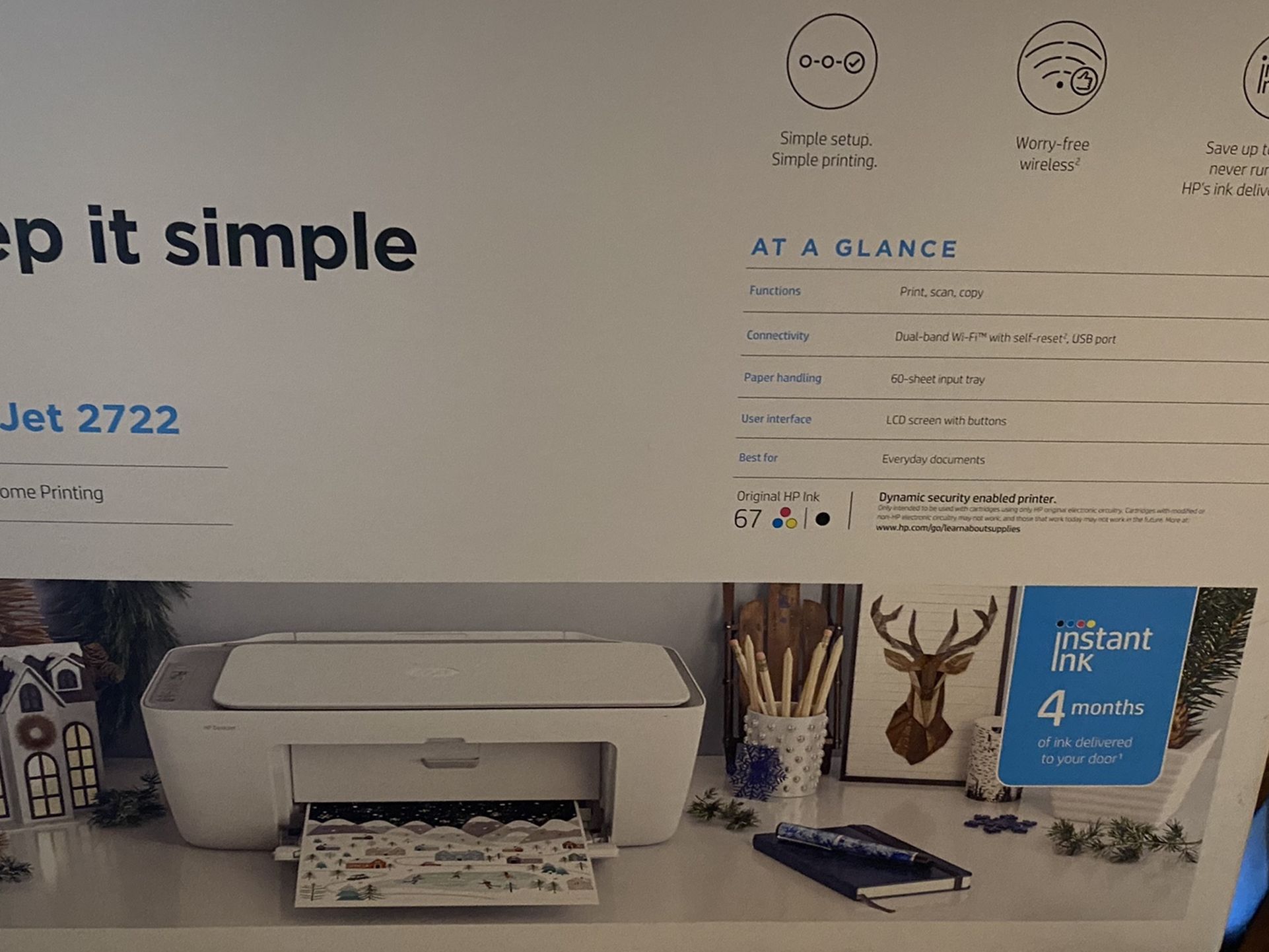 Deskjet 2722 HP Printer
