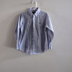 Boys Size 5 Ralph Lauren Blue Button Down