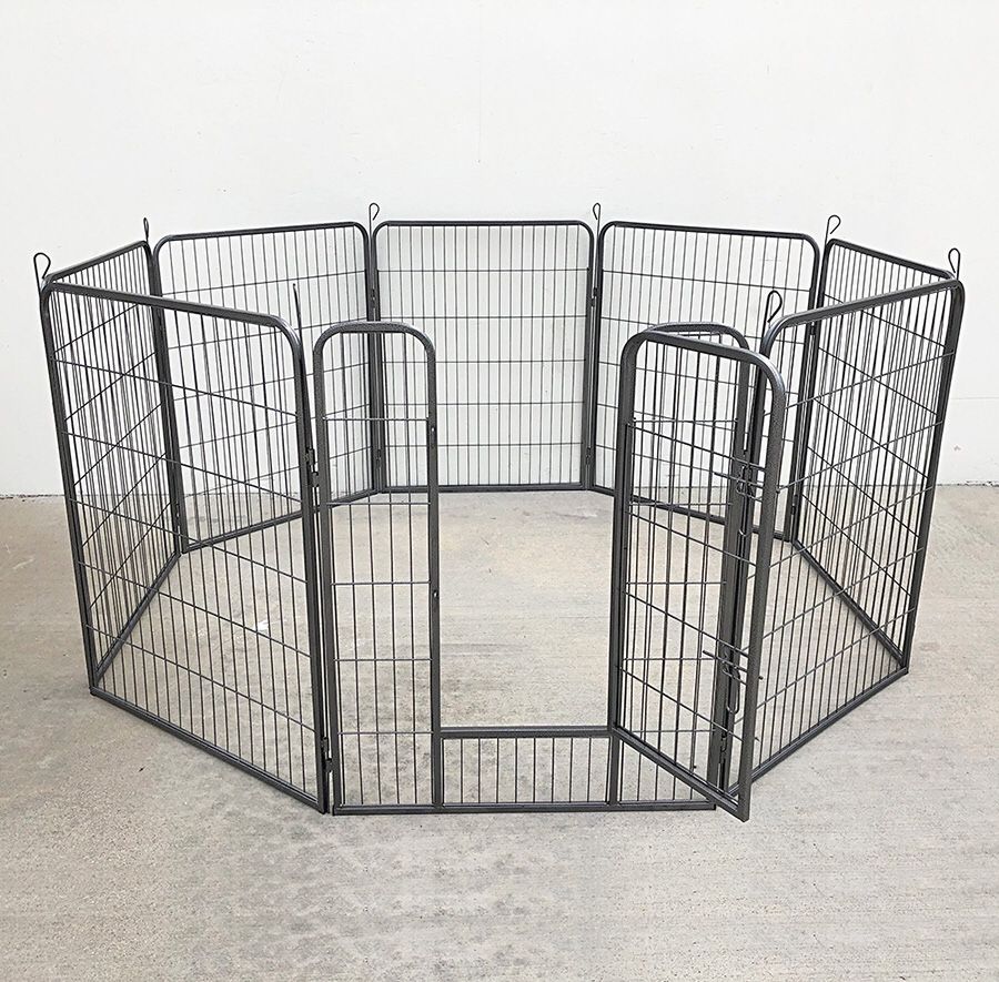 New in box $110 Heavy Duty 40” Tall x 32” Wide x 8-Panel Pet Playpen Dog Crate Kennel Exercise Cage Fence Play Pen