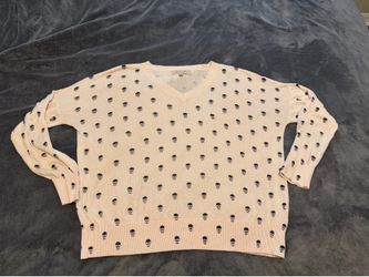 Philosophy Pink Skull Sweater Size XL