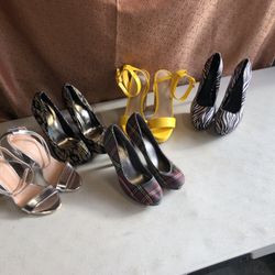 Womens Heels 5pr Size 5