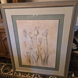 Large Framed Tulip Art