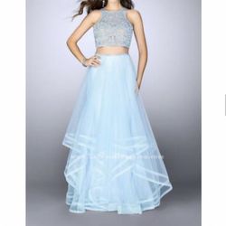 Beautiful light blue 2 piece prom/sweet 16 dress